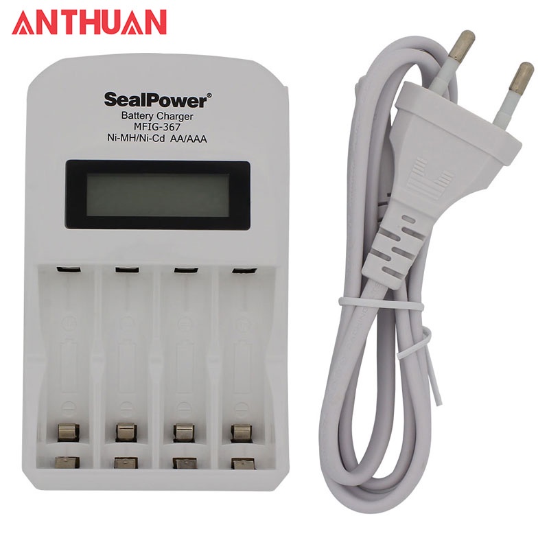 Máy sạc SealPower MFIG-366 / MFIG-367 máy sạc nhanh, Pin sạc AA 3300mAh / AAA 1300mAh, Pin tiểu, đũa có màn hình LCD