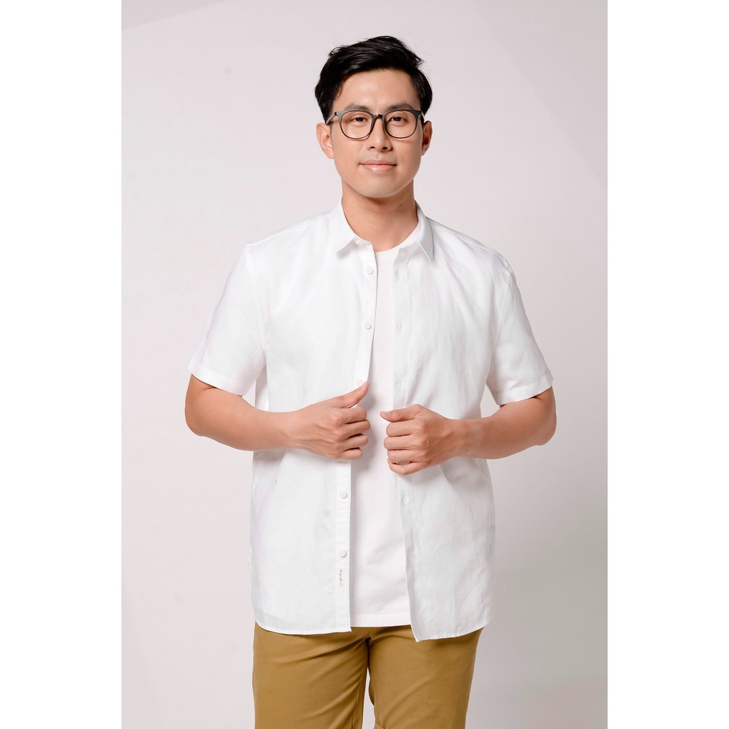 [ROUTINE] - Áo sơ mi tay ngắn LINEN x COTTON 5 màu 10S21SHS006 - Shop LA STORE