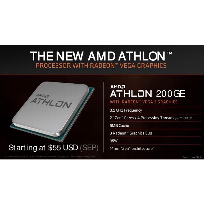 Bộ Vi Xử Lý AMD Athlon 200GE HÀNG ĐẸP NGUYÊN BẢN - CPU ATHLON 200GE THÁO MÁY