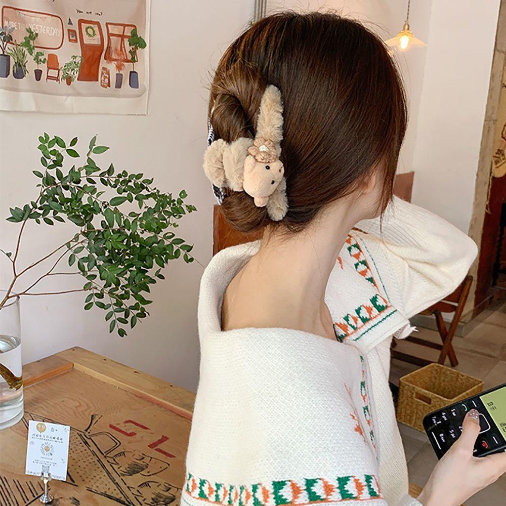 MXGOODS Kẹp Tóc Hình Cá Mập / Bông Hoa Dễ Thương Cho Nữ