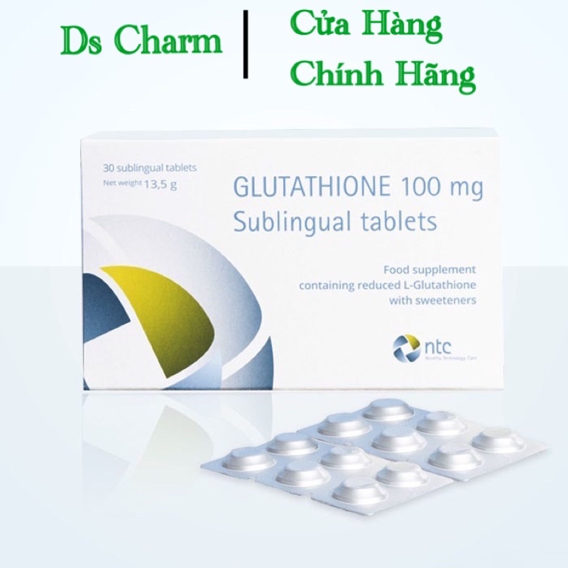 [Chính hãng có tem nhập khẩu] Viên ngậm trắng da Gutathione Italy