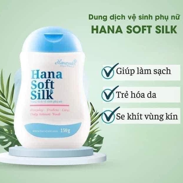 Dung Dịch Vệ Sinh Phụ Nữ Hanayuki Soft Silk Chính Hãng 150ml