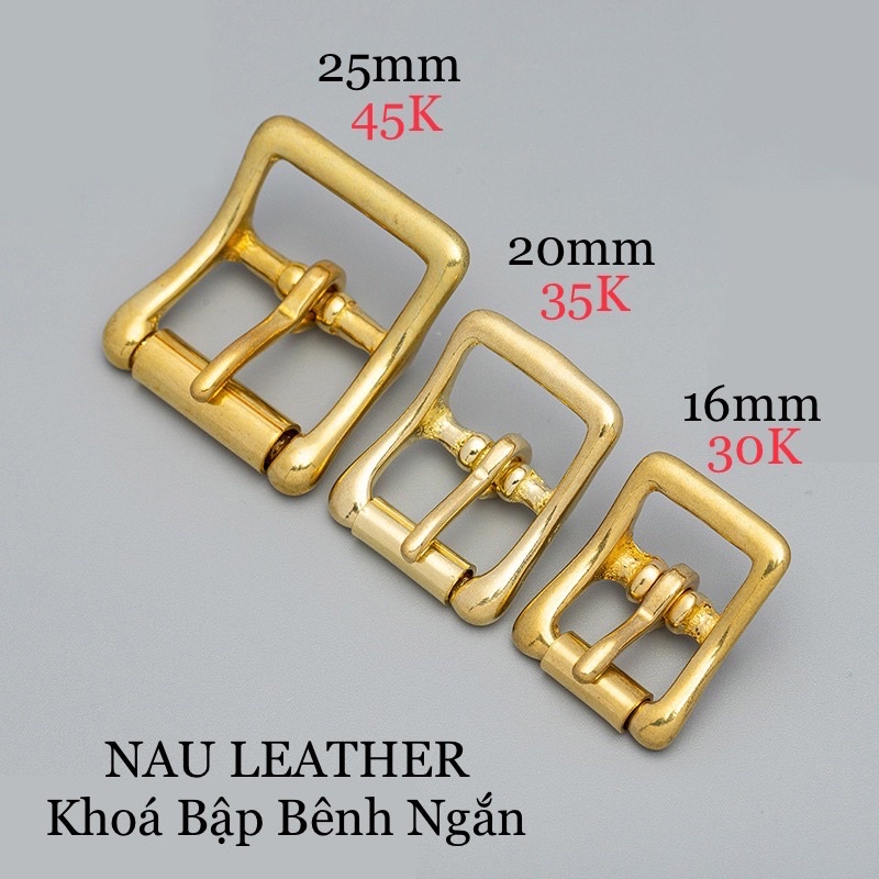 Khoá kim bập bênh Ngắn đồng thau chuyên dùng làm quai đeo tùi xách da thủ công