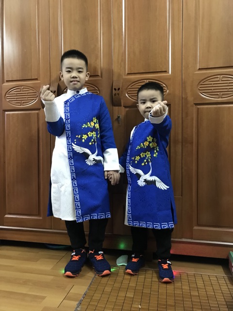 Áo dài bé trai hàng siêu đẹp size bé 18-35kg