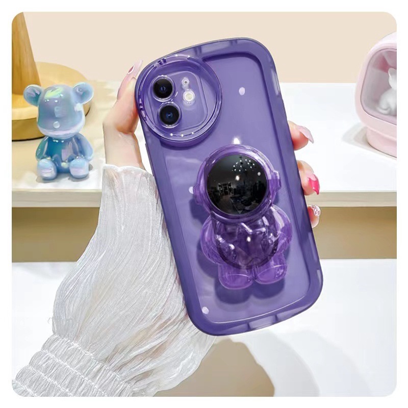 Ốp Điện Thoại Mềm Trong Suốt Có Giá Đỡ Cho Xiaomi Mi 11T Pro Redmi Note 11 11S 10 10S 10C 9 9T Poco M4 Pro X3 M3 F3 F4 GT