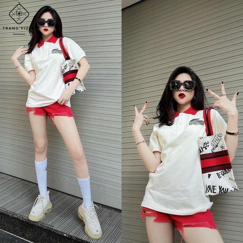 Áo thun cổ polo thêu (chất đẹp)