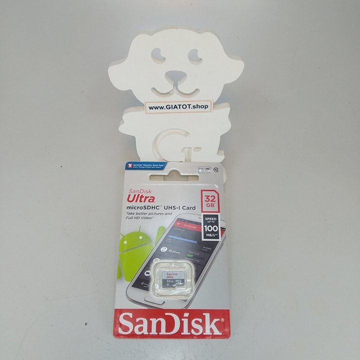 Thẻ nhớ 32G SanDisk Ultra Class10 100Mb/s chính hãng - Bảo hành 5 năm