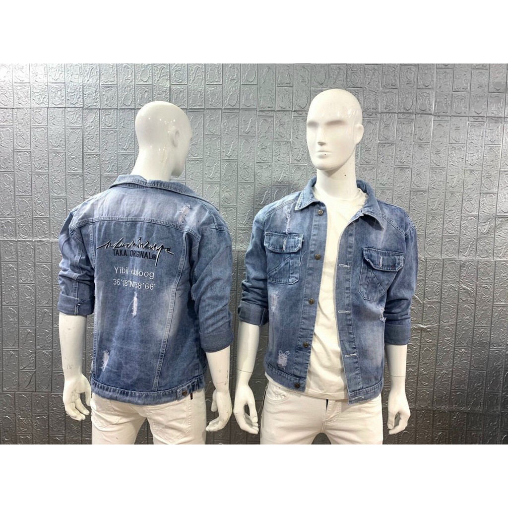 Áo Khoác Jean Nam ❤️FREESHIP❤️ Áo Khoác Bò Nam Thời Trang Chuẩn Hàng Shop Tô Tồ Shop - AKJN13