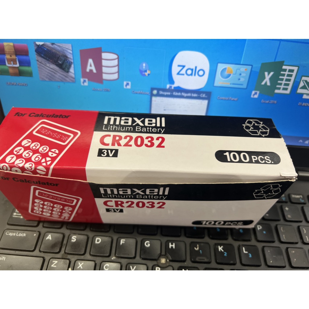 Pin Cmos MAXELL CR2032 3V - 1 Hộp 20 Vỉ - 100 Viên , Chính Hãng