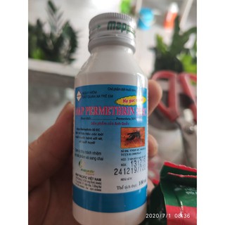 Thuốc diệt muỗi Map Permethrin 50EC (chai 100ml)