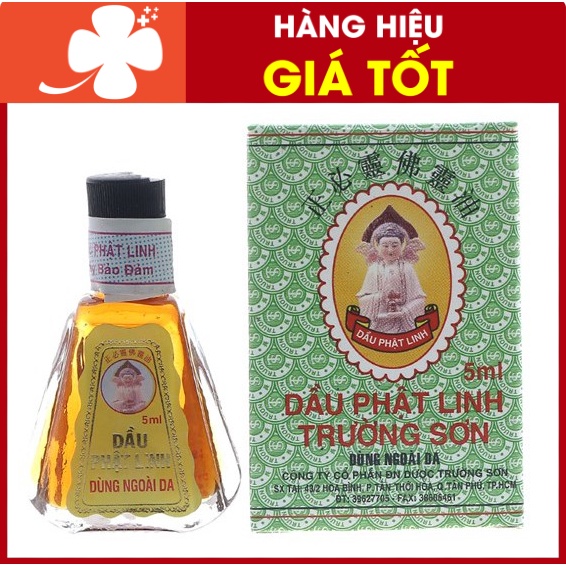 Dầu gió phật linh 1.5ml – Dùng xoa ngoài da khi cảm, ho, sổ mũi, nhức đầu, say nắng, trúng gió