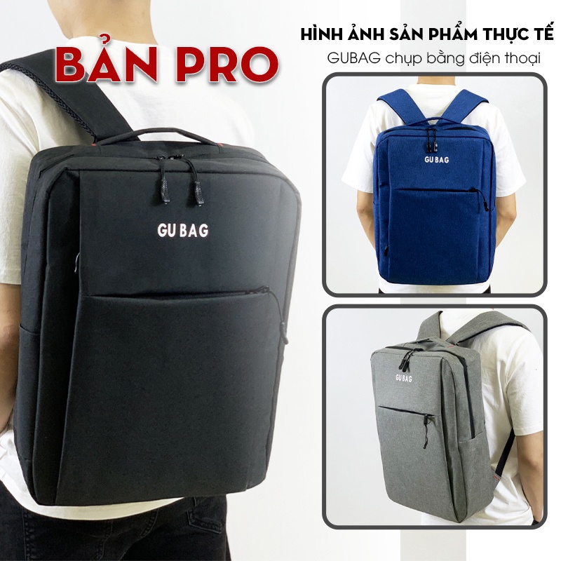 Balo nam đựng laptop GUBAG BL38 13 14 15,6 inch, kiểu dáng công sở nhỏ gọn, mang đi làm, đi học cho học sinh nam nữ