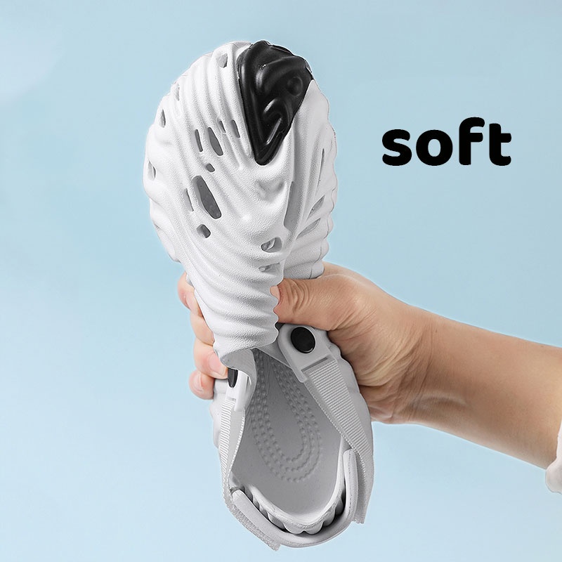 Ins Bán Chạy Sandal Thể Thao Khoét Lỗ Rỗng Thoáng Khí Pollex Clog Cho Nam