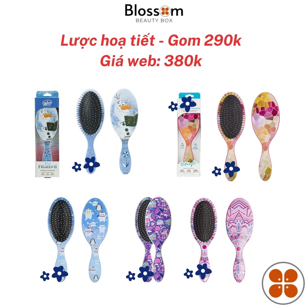 Lược gỡ rối WET BRUSH tóc khoẻ, giảm rụng, gỡ rối không gây đau nhức