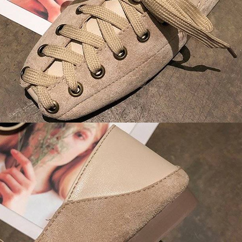 Giày búp bê mũi vuông đế bằng thời trang cho nữ sinh | BigBuy360 - bigbuy360.vn