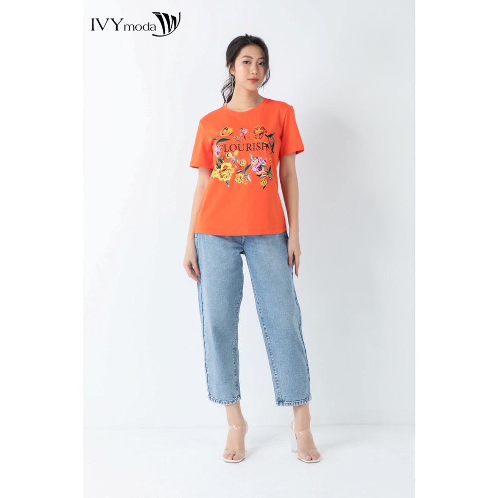 [NHẬP WABRTL5 GIẢM 10% TỐI ĐA 50K ĐH 250K ]Quần jeans nữ dáng baggy IVY moda MS 25B8047