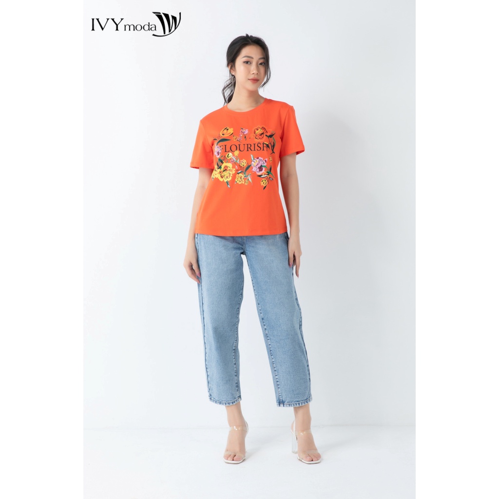 [NHẬP WABRTL5 GIẢM 10% TỐI ĐA 50K ĐH 250K ]Quần jeans nữ dáng baggy IVY moda MS 25B8047