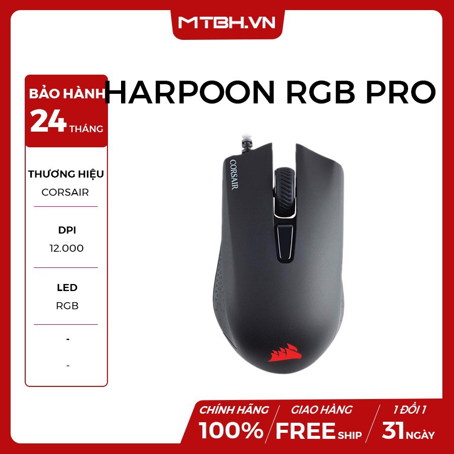 Chuột Gaming Corsair Harpoon Rgb Pro