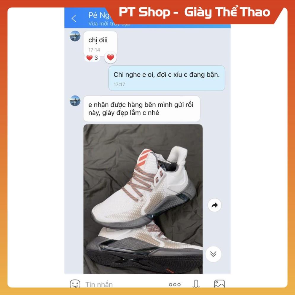 [FreeShip+Giá Hủy Diệt] Giầy Alphabounce xịn sò Full phụ kiện, Giày Sneaker Alphabounce 2020 sữa đế nâu , Hót trend