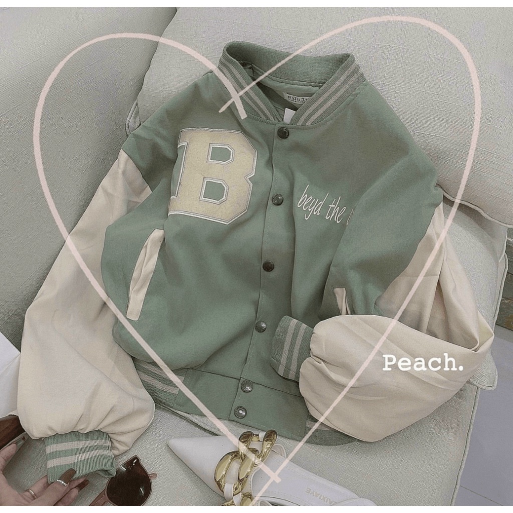 Áo Khoác Bomber Croptop Nữ Da Lộn Cực Xịn Cực Xinh - CLITUS