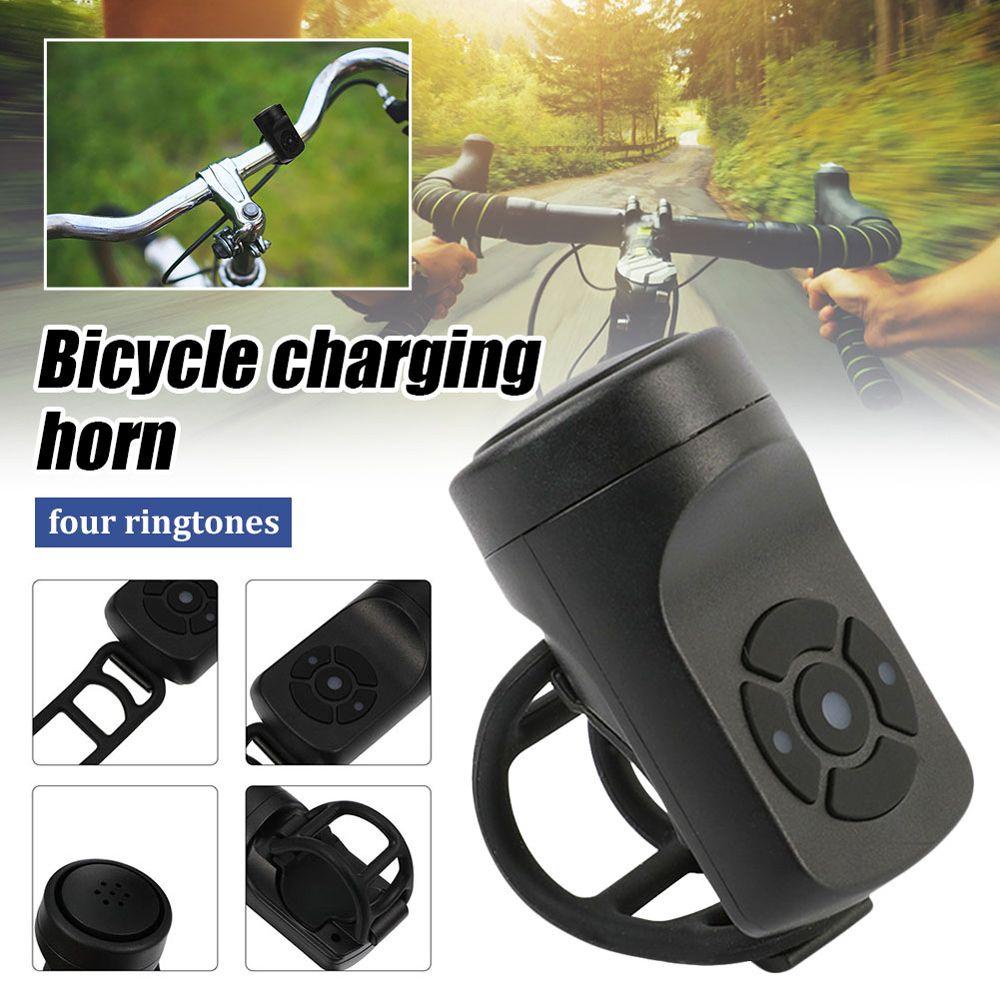 Còi Điện Tử Cảnh Báo Âm Thanh Lớn 120db Bằng ABS Chống Nước Chống Trộm Có Thể Sạc Lại Bằng Cổng USB Cho Xe Đạp