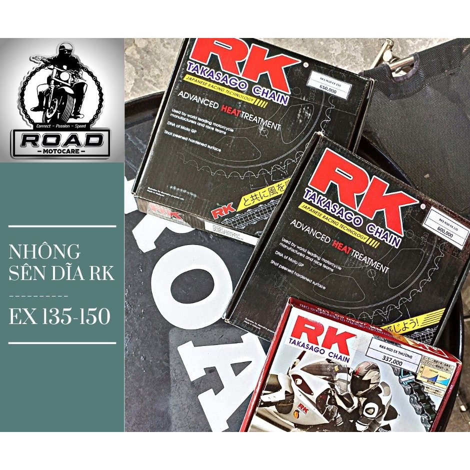 NHÔNG SÊN DĨA RK DÀNH CHO CÁC DÒNG XE EX 2009 EX 135 EX 150