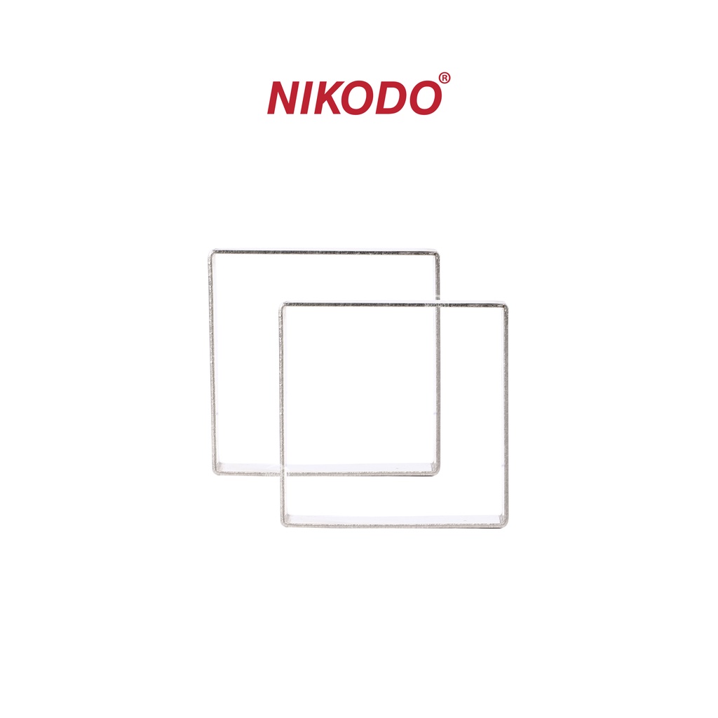 Khuôn hình vuông Nikodo làm yến tinh chế, cắt bánh, nhấn cookie bằng inox không gỉ, an toàn vệ sinh thực phẩm