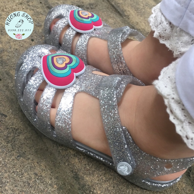 Sandal Isabella nhũ lấp lánh xinh xắn cho bé gái