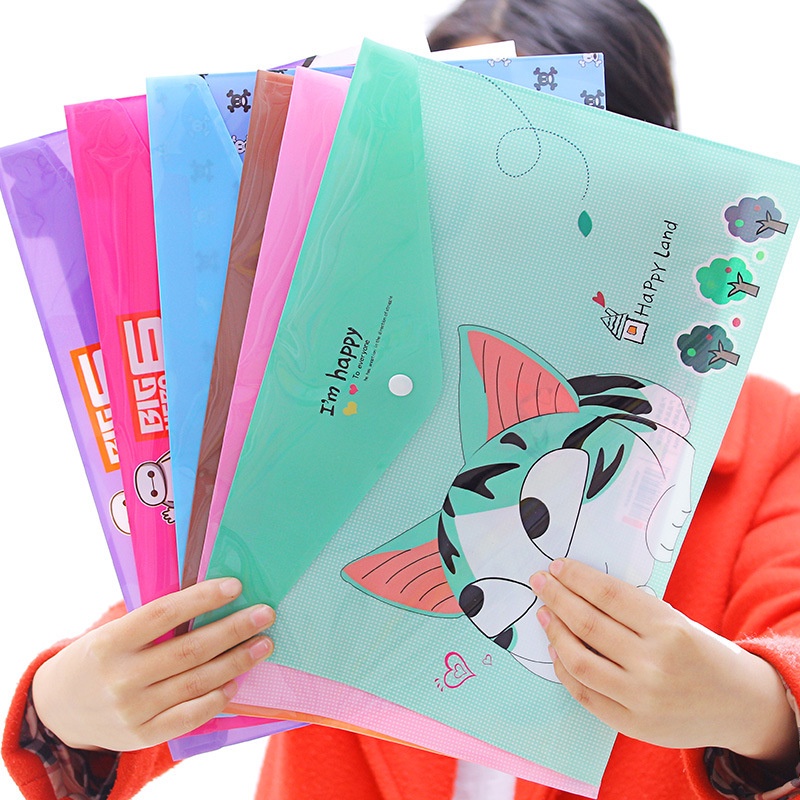 Cặp clear, cặp nhựa đựng tài liệu nhiều mẫu đẹp 🍀Clovershop68🍀