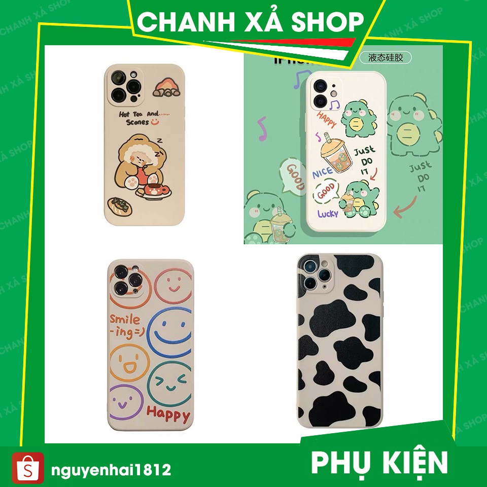 Ốp lưng iphone Gấu Best Godzilla  One Shiba Mike cạnh vuông 6/6plus/6s/6splus/7/7plus 8/8plus/x/xs/11/12/pro/max/promax