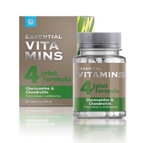 [ CHÍNH HÃNG ] - Thực Phẩm siberian Essential Vitamins Glucosamine &amp; Chondroitin, hỗ trợ giúp khớp khỏe mạnh - Hộp 60v