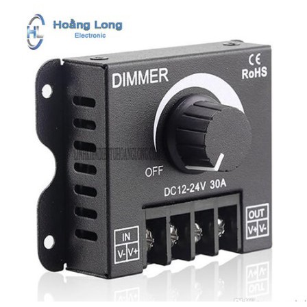 Mạch Dimmer 12V 24V Điều Chỉnh Độ Sáng Đèn 30A