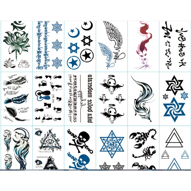 Hình Xăm Dán Mini Tattoo Chống Thấm Nước