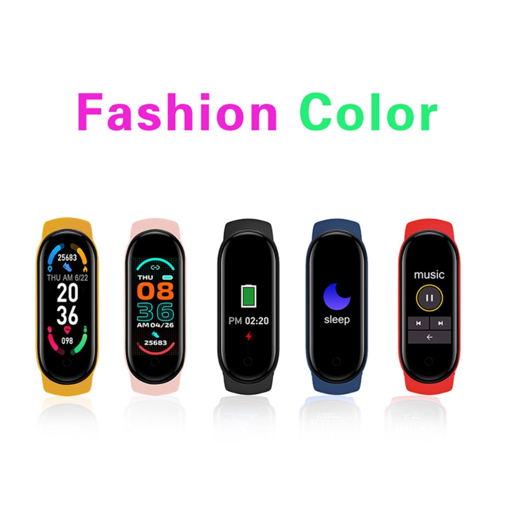 Đồng hồ thông minh Bluetooth Xiaomi Mi Band 6/ M6 thể thao theo dõi nhịp tim