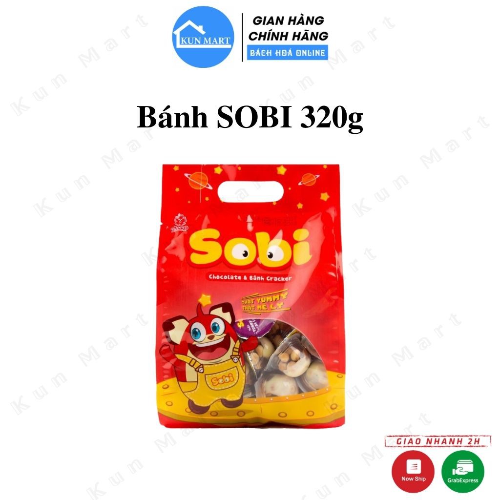 Bánh kẹo tuổi thơ FREESHIP Bánh Sobi Thơm ngon Gói 320g.