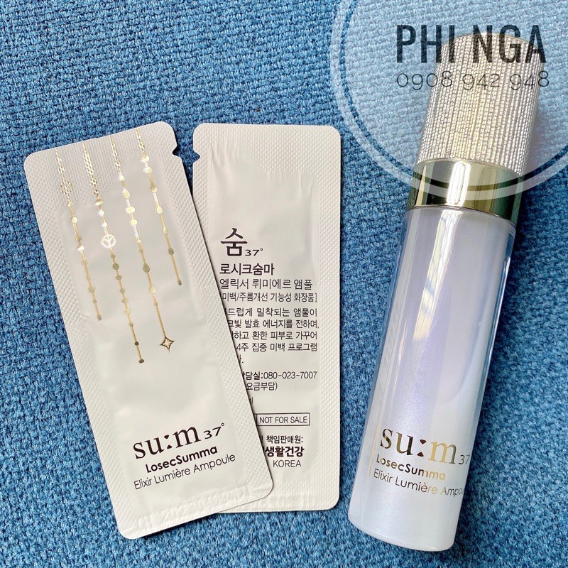 10 gói - Tinh chất dưỡng trắng da chuyên sâu Su:m37 Losec Summa Elixir Lumiere Ampoule