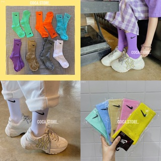 [V01] Tất, vớ cao cổ N I K E xuất hàn 13 màu siêu dày đẹp (Có sẵn/ ảnh thật)