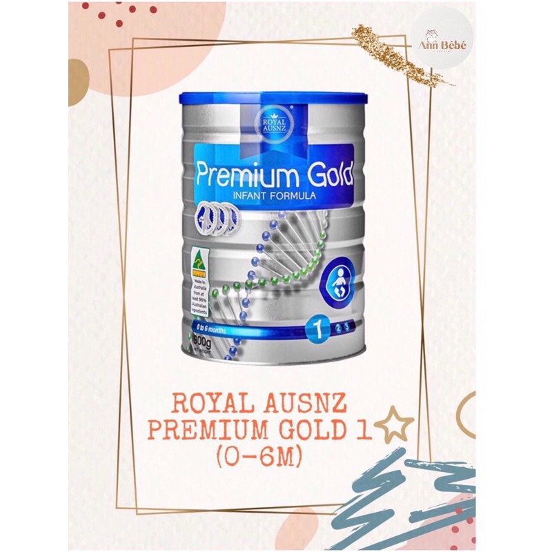 [Chính Hãng] SỮA HOÀNG GIA ÚC ROYAL AUSNZ  PREMIUM GOLD INFANT LOẠI 900g