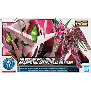 Mô hình lắp ráp Gundam RG 00 Gundam QanT Full Saber - Trans Arm Clear ver. (Gundam Base Limited)