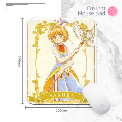 Miếng di chuột in hình SAKURA THỦ LĨNH THẺ BÀI Cardcaptor Sakura anime chibi nhiều mẫu kê chuột lót chuột