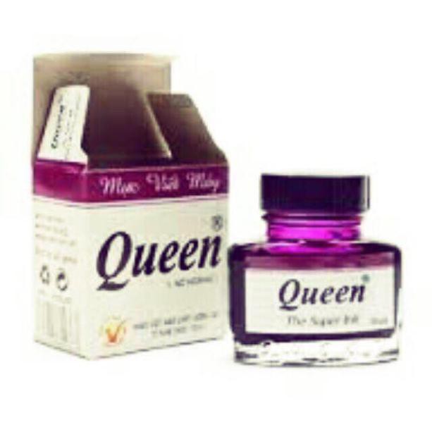 Mực viết máy Queen - Xanh, Đen, Tím.