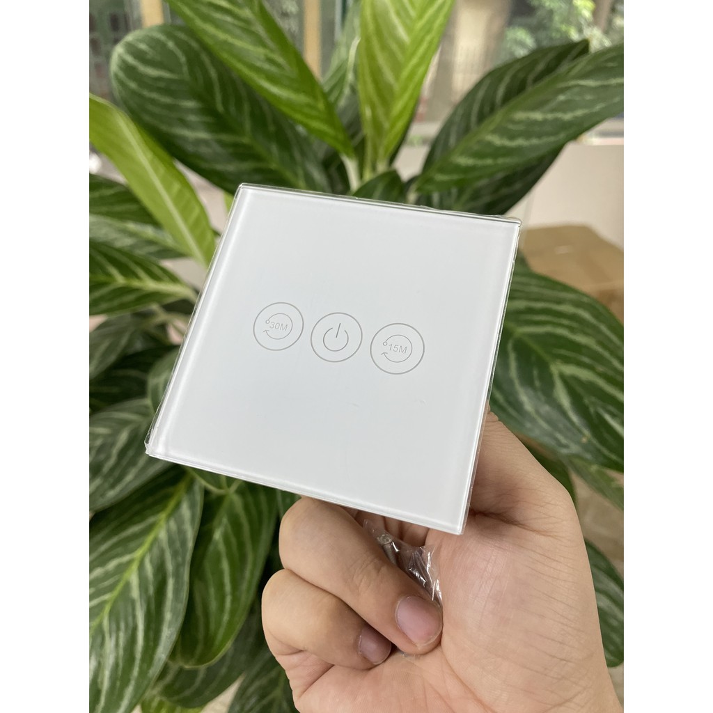 Công Tắc Wifi Bình Nóng Lạnh 20A Hẹn Giờ Tắt Hình Vuông Tuya FW3-EU