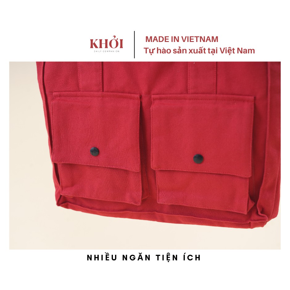 Combo Túi Vải JOYFUL TOTE và Túi Đeo Chéo PHONE BAG 2022 Canvas Đẹp, Tiện Ích Dùng Hàng Ngày, Đi Làm, Đi Học