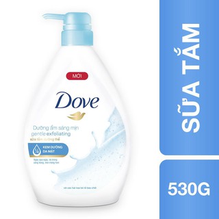 Sữa tắm dưỡng thể có hạt Dove Dưỡng Ẩm Sáng Mịn 530g