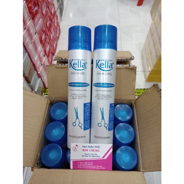 Keo xịt tạo kiểu tóc Kella (Keo cứng, keo mềm)