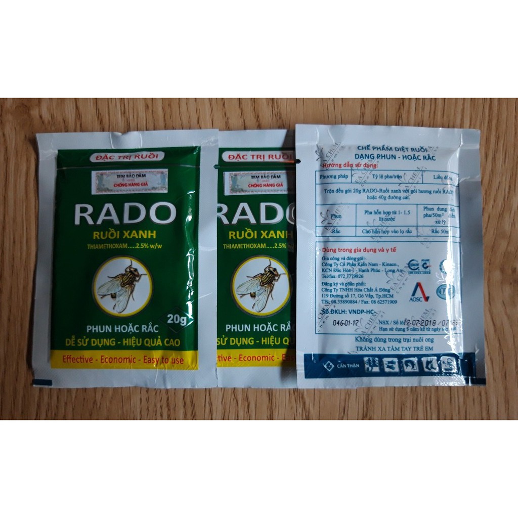 Thuốc diệt ruồi xanh rado ( combo 3 gói )