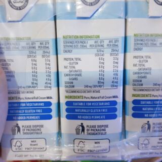 (11/2020)Thùng 24 hộp sữa Devondale full cream 200ml