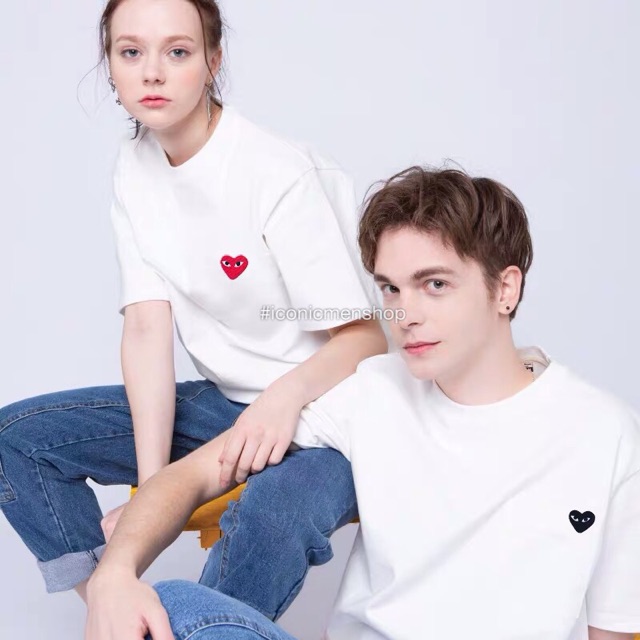 Áo thun hình mắt tim kute