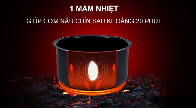 Nồi cơm điện Kangaroo 1.2 lít KG826S HÀNG CHÍNH HÃNG