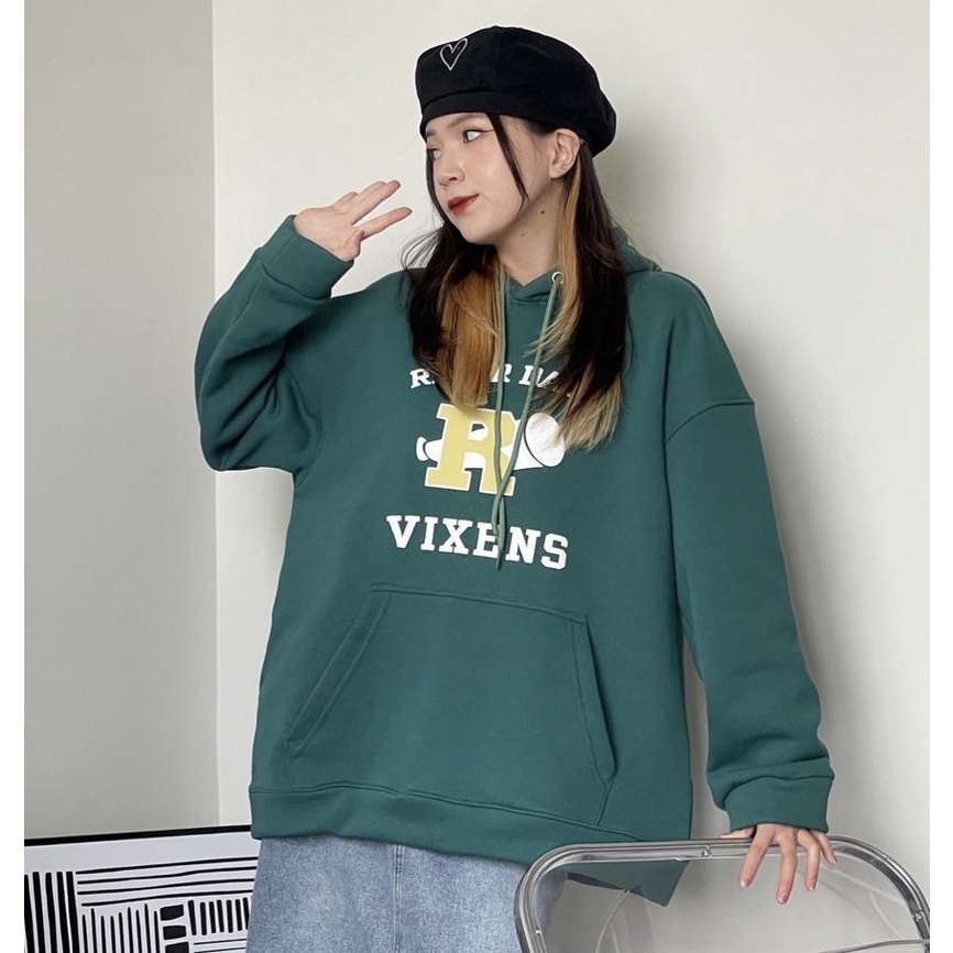 Áo Hoodie Nỉ Ngoại Vixens PEONYB Unisex [FREESHIP] Hoodies form rộng tay bồng mũ 2 lớp kiểu dáng bánh bèo cute hàn quốc